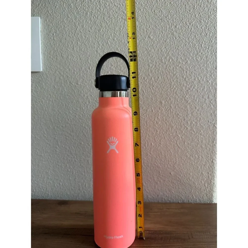 Hydro Flask  24oz Coral / Pink Standard Mouth with Sports Cap Water Bottle
